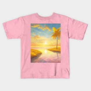 Summertime seaside Kids T-Shirt